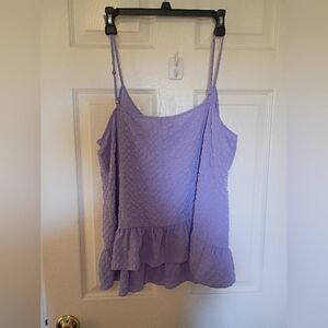 Lilly Pulitzer Purple Textured Tank Top EUC XL Killer Price!!